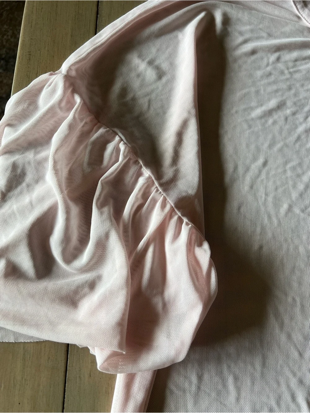 Volcom Sheer light swim pink Coverup Size small